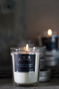 Alassis glass candle in No. 8 Blackcurrant & Rosewood